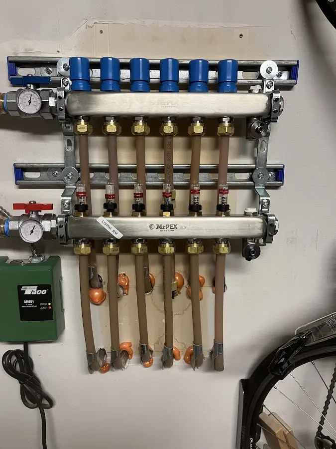 Plumber performing Gas Line Installation at a residential property in Loma Linda